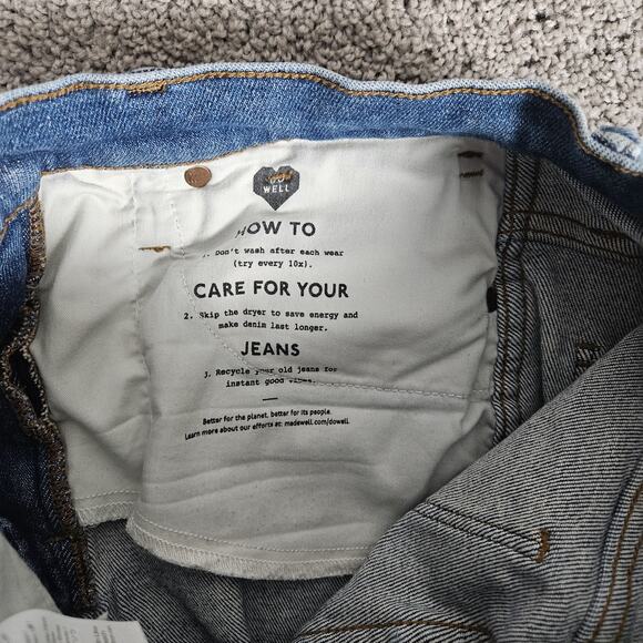 Madewell Jeans Womens 26 Blue Stovepipe Ditmas Wash Straight Stretch Normcore - Picture 8 of 16